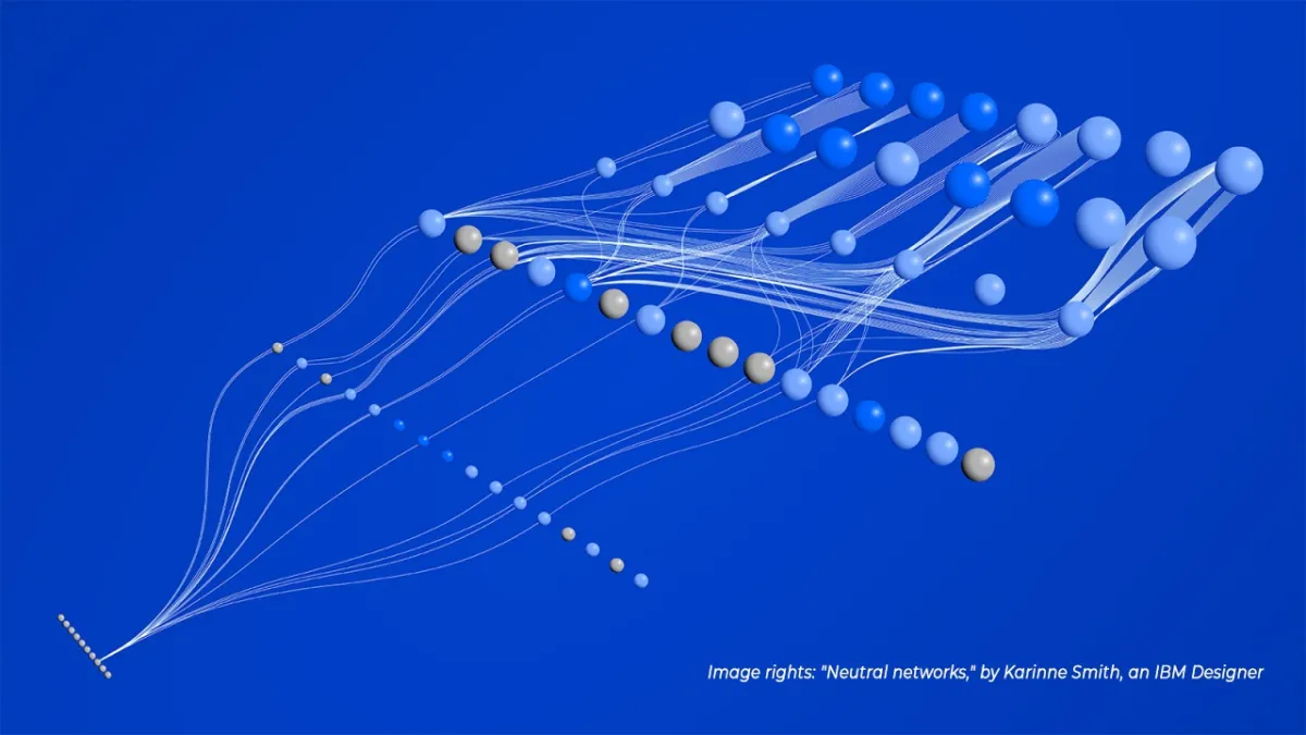 Neutral networks, by Karinne Smith, an IBM Designer